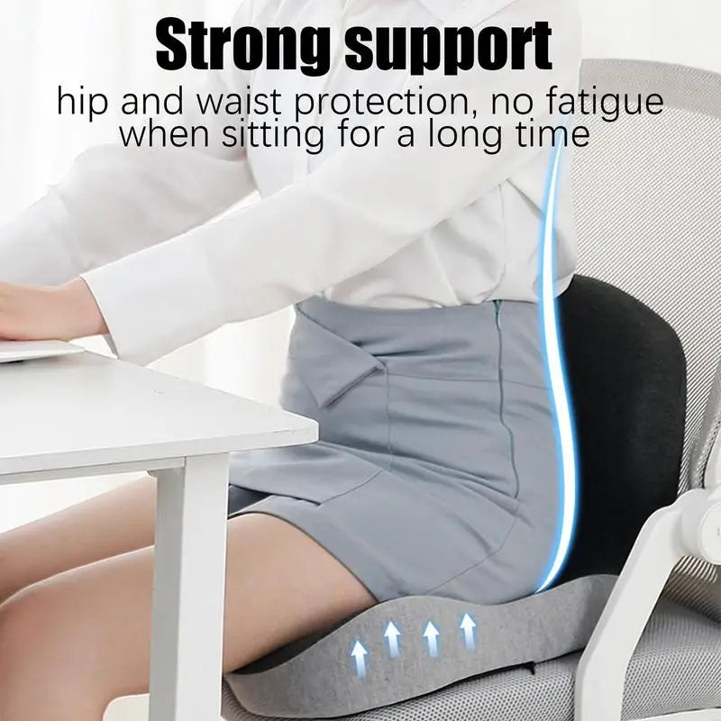 وسادة مقعد شاحنة من إسفنج الذاكرة - وسادة قيادة مريحة للشاحنات الكبيرة والسيارات وراحة الرحلات الطويلة