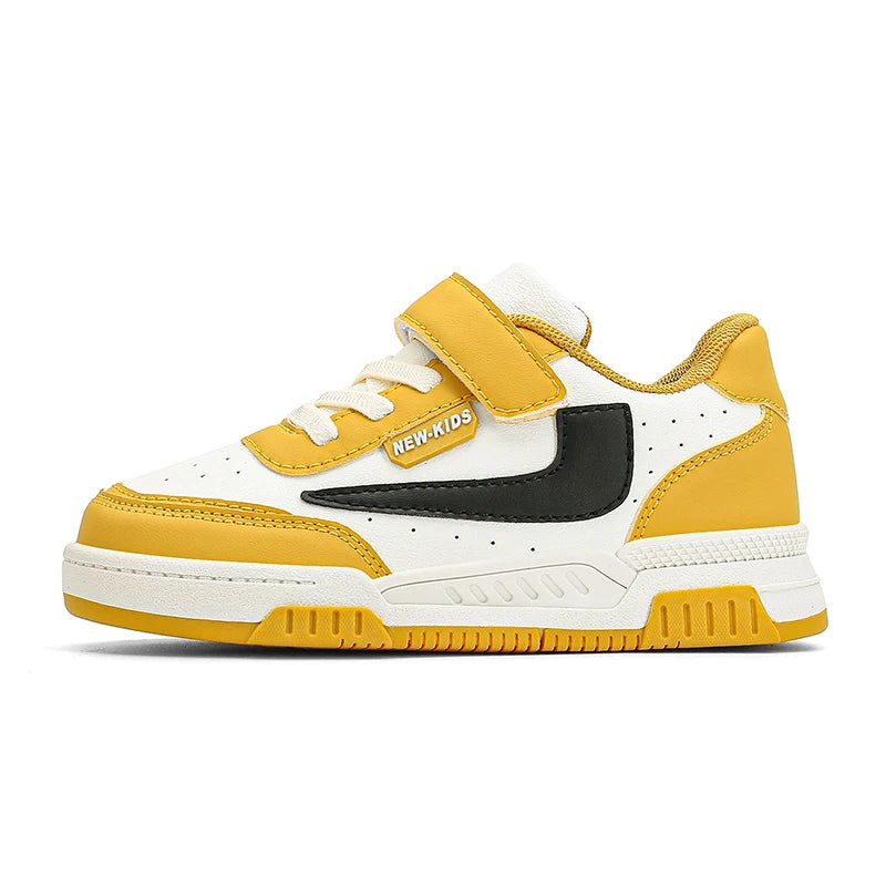 Luxury Kids Sneakers | Boys PU Leather Skate & Casual Shoes, Autumn Sports Shoes (Ages 4-8)