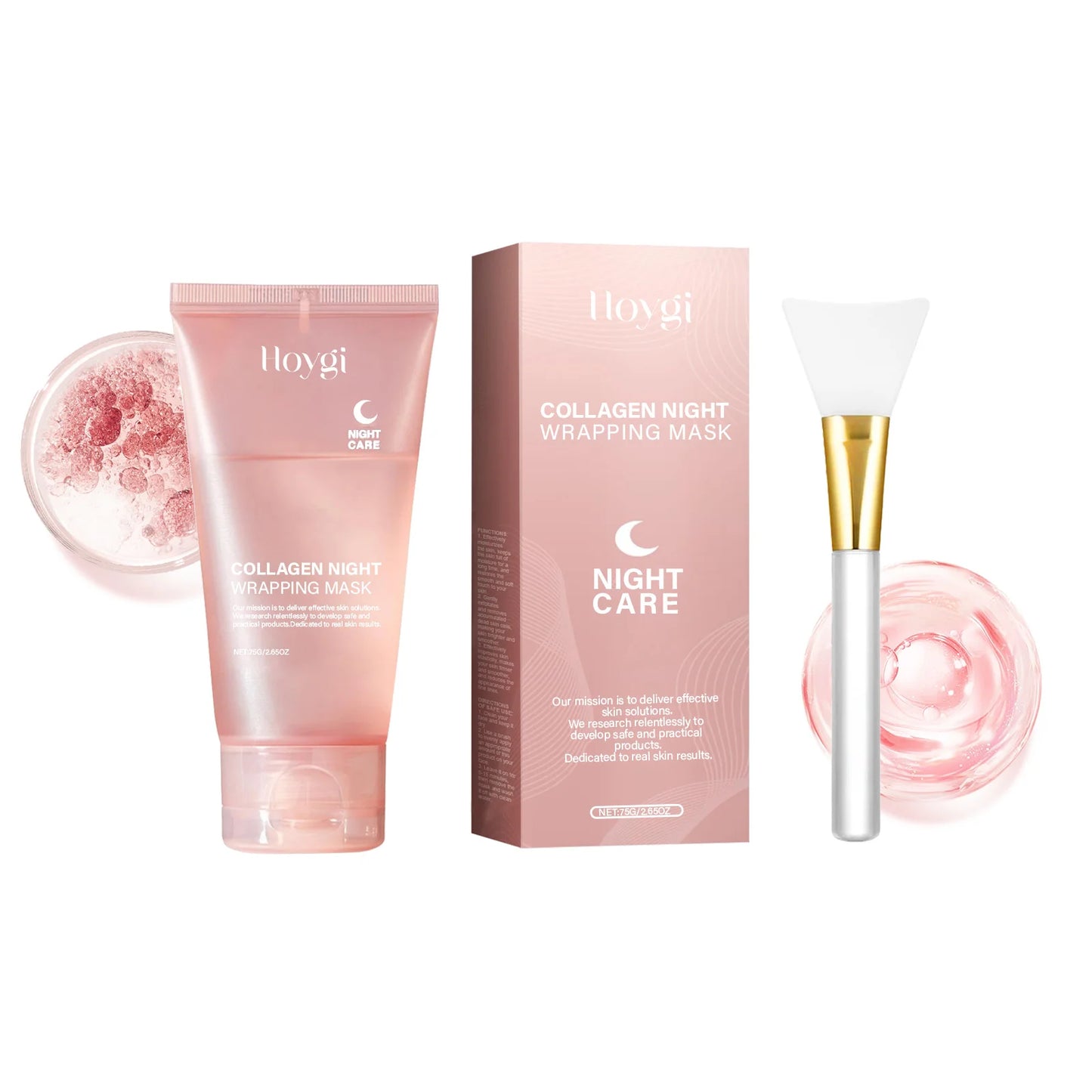 Collagen Peel-Off Mask – Deep Hydration, Firming, Pore Tightening & Brightening Overnight Face Care