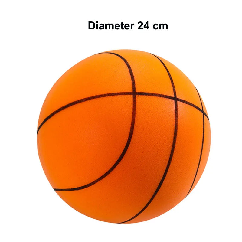 Silent Indoor Basketball Toy – No Noise Soft PU Foam Ball for Kids | Quiet Bouncing & Squeezable Play Ball for Boys & Girls