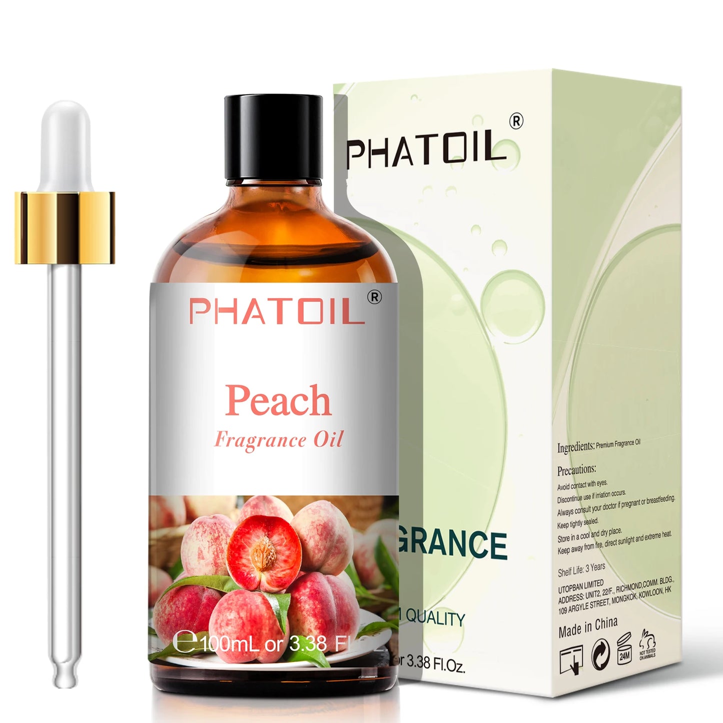 PHATOIL 100ml Sweet Fruity Fragrance Oil – Coconut, Vanilla, Strawberry & More for Diffusers & Candles