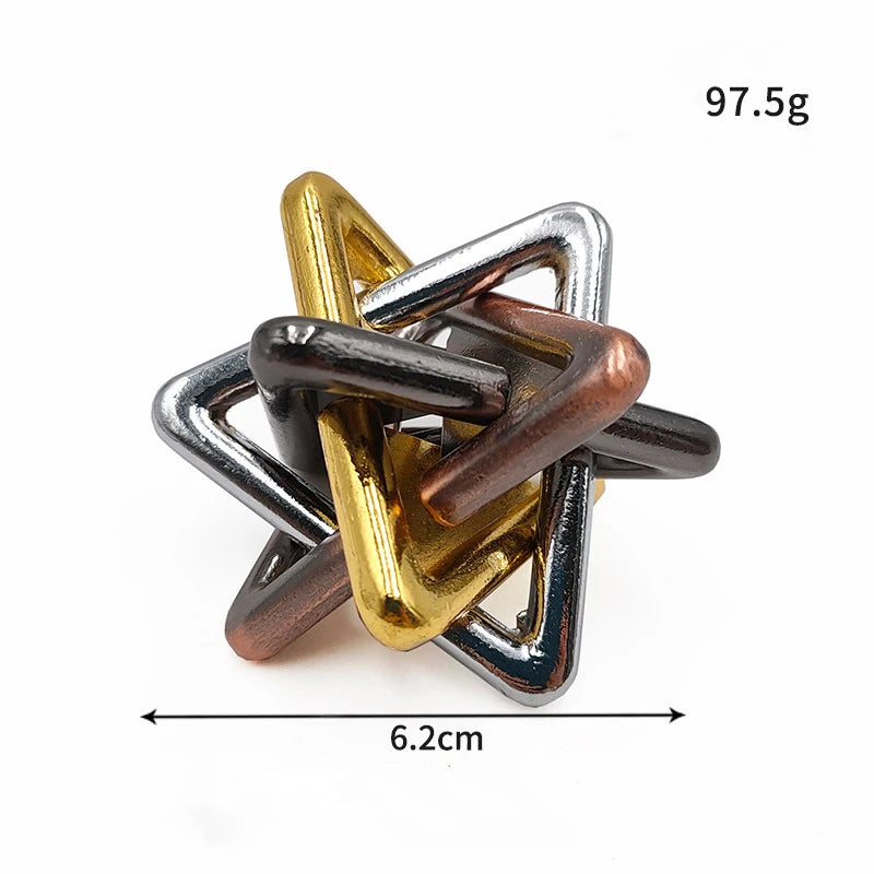Classic Metal Lock Puzzle – IQ Brain Teaser Magic Puzzle Game for Kids & Adults | Funny Gift Toy