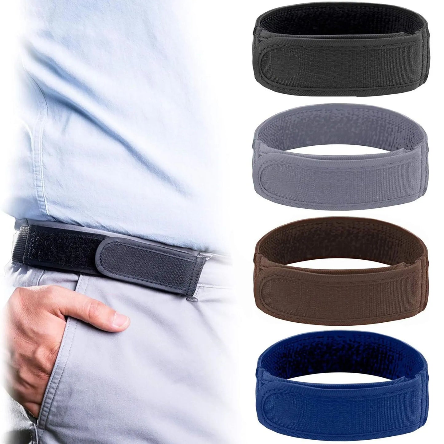 Ultra-Soft No-Buckle Elastic Belt – Comfortable Fashion Unisex Waist Belt