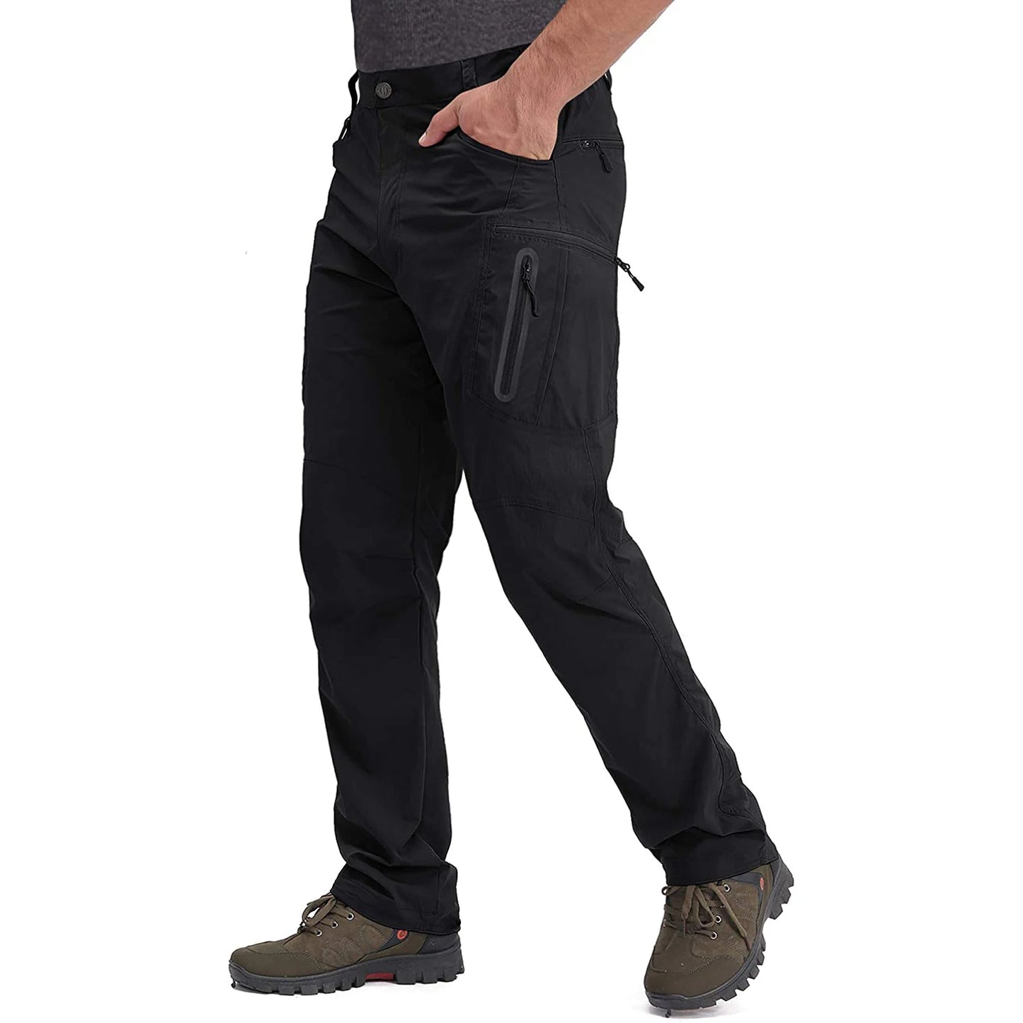 TACVASEN Lightweight Quick-Dry Cargo Pants – Men’s Summer Outdoor Hiking & Fishing Trousers