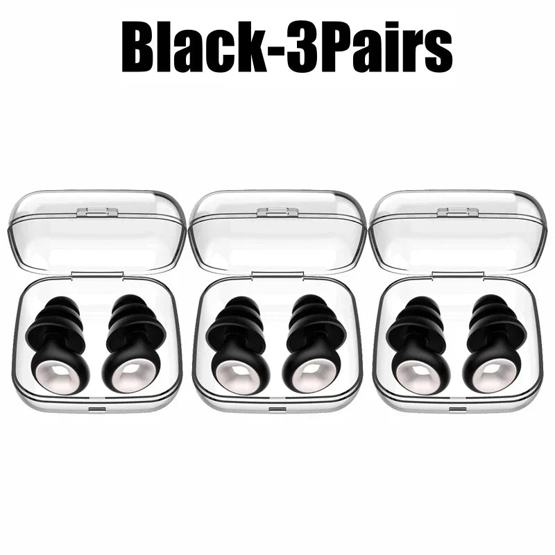 Silikon-Ohrstöpsel • Schwimmen &amp; Schlafen • Geräuschunterdrückung • Schalldichter Gehörschutz • Wiederverwendbare Ohrstöpsel mit Schlaufe