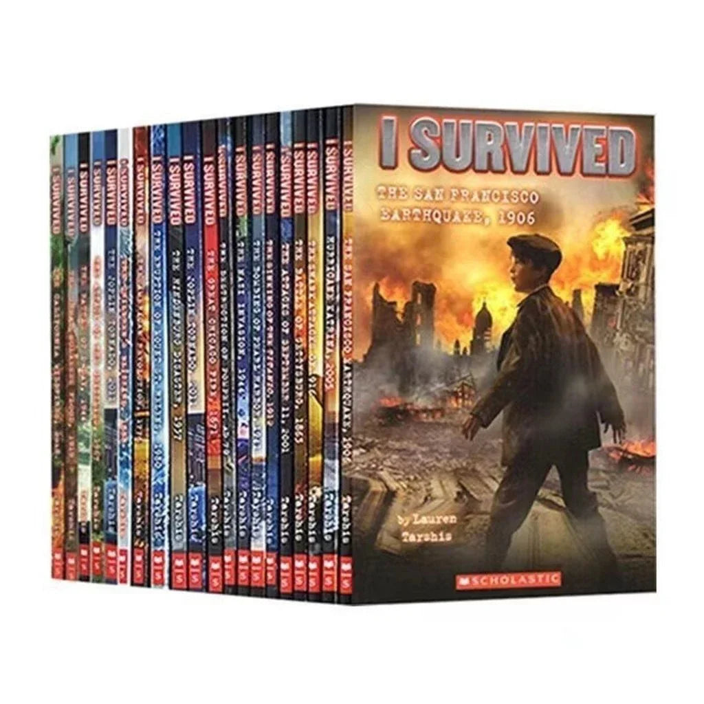 22-Book I Survived Set – English Reading, Disaster History & Survival Chapter Books for Children
