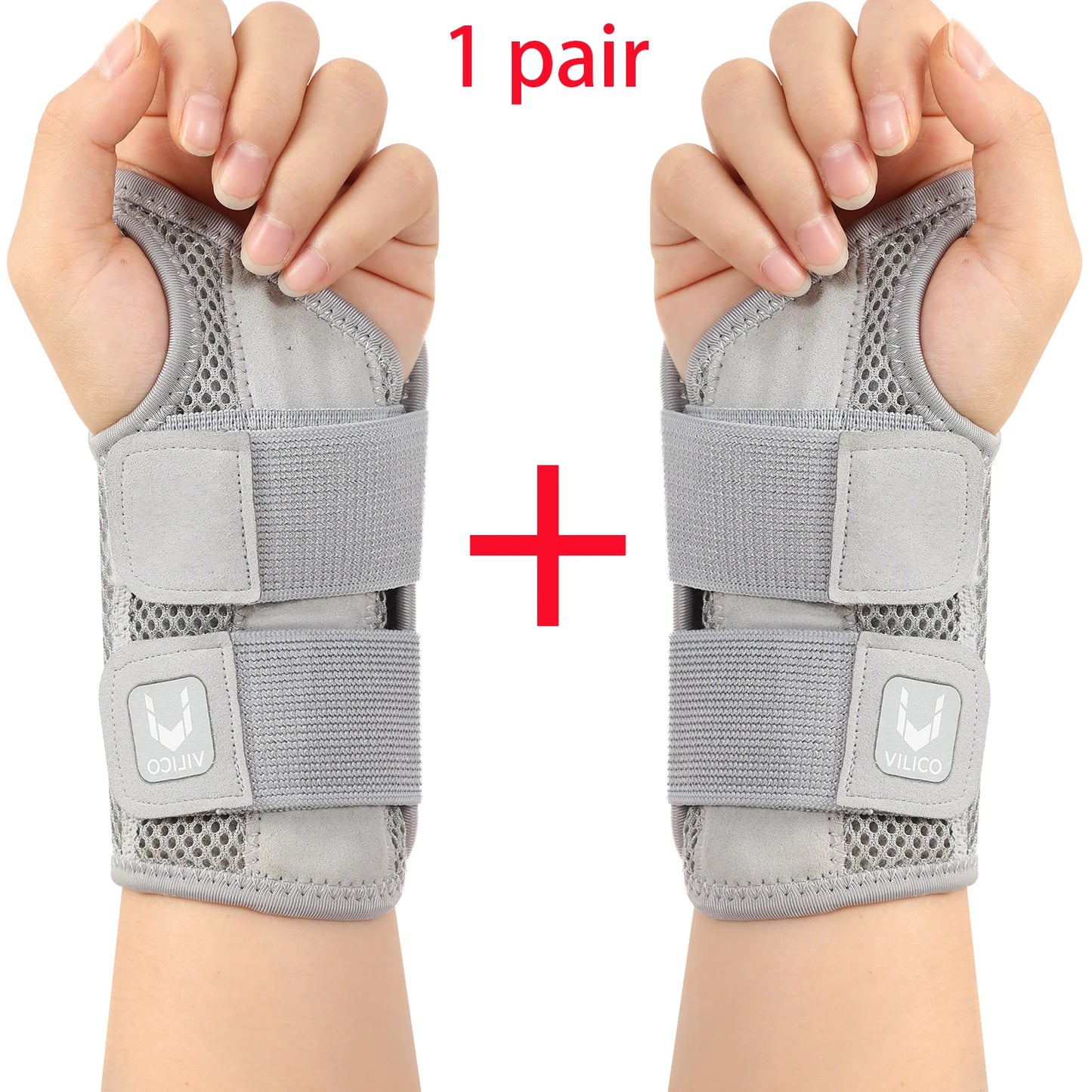 Adjustable Wrist Guard | 1/2 Finger Dual-Strap Support for Joint Pain & Thumb Protection – Thin Tendon Sheath Design