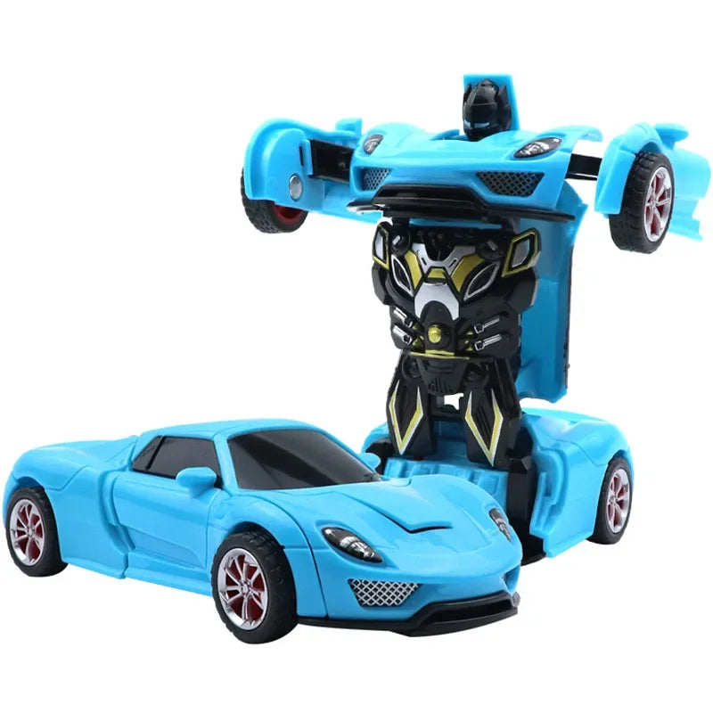Shape-Shifting Robot Car Toy – Inertial Impact One-Button Transform Car