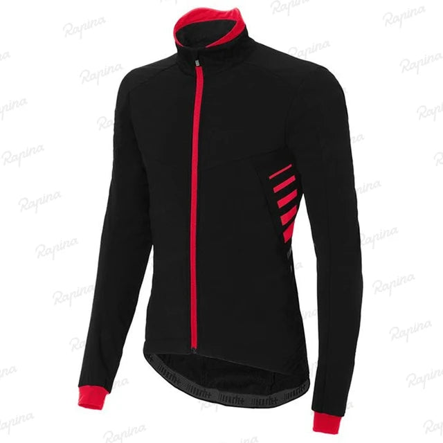 Zero Rh+ Men’s Winter Cycling Jersey – Thermal Fleece Long Sleeve MTB Bike Top 2023