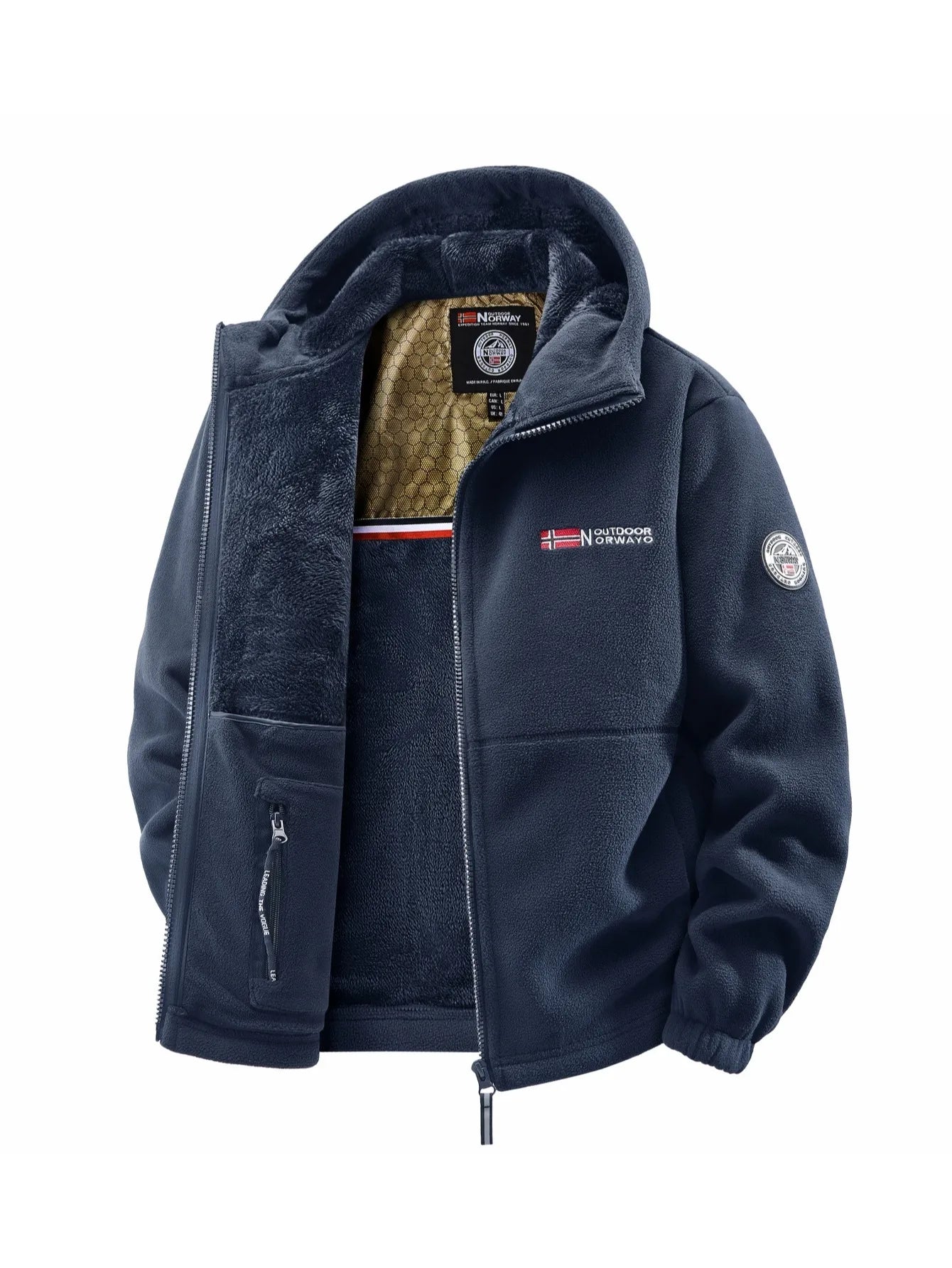 Men’s Autumn Winter Outdoor Hooded Jacket – Versatile Streetwear for Travel, Commuting & Daily Wear