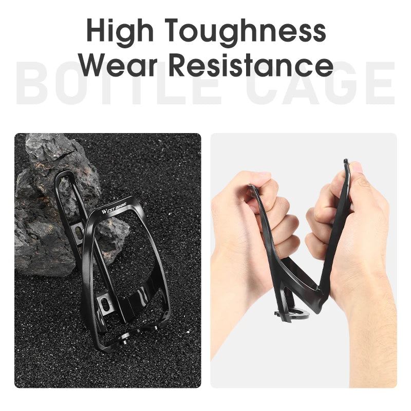 حامل زجاجات مياه متعدد الألوان من ويست بايكينج - خفيف الوزن، عالي المتانة، مناسب لركوب الدراجات الجبلية والطرق