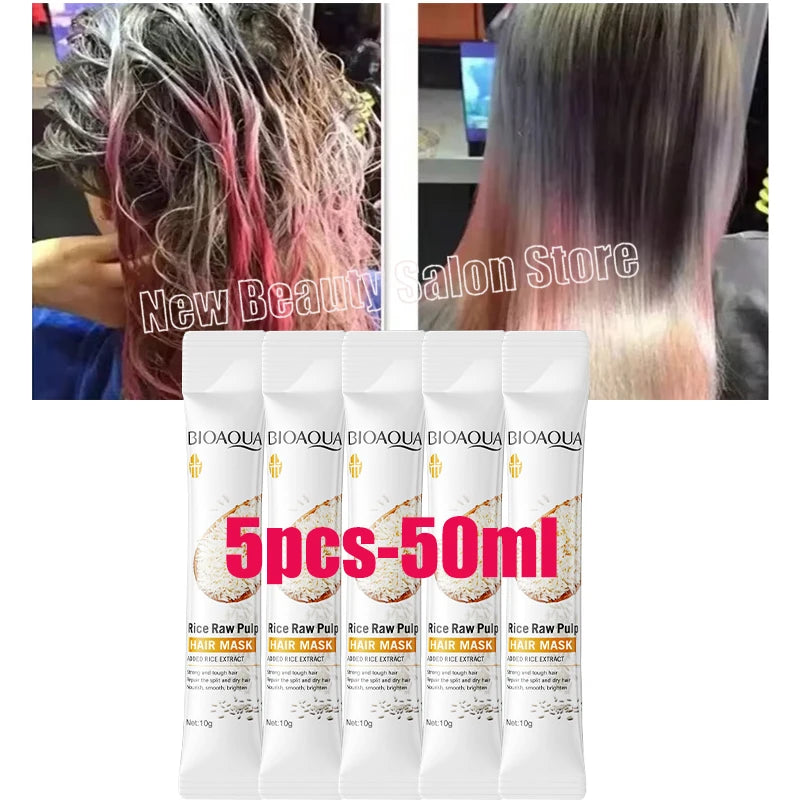 قناع طبيعي لإصلاح الشعر - قناع سحري احترافي للشعر الجاف والمتقصف والهش