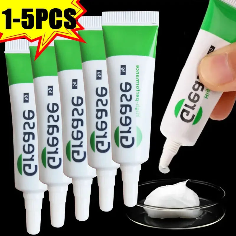 1-5pcs Waterproof Silicone Lubricant Grease – Lithium Oil High Voltage Insulating Brake & Marine Grease for Spark Plugs and Car Bearings
