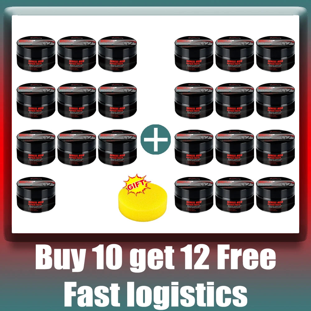 Car Wheel Rim Scratch Repair Paste – Tire & Rim Paint Refurbishment for Black, White, Silver Aluminum Alloy