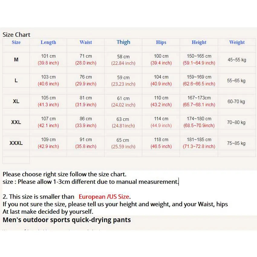 بنطال رجالي للمشي لمسافات طويلة - بنطال رياضي صيفي سريع الجفاف ومقاوم للرياح والماء للمشي لمسافات طويلة والتسلق