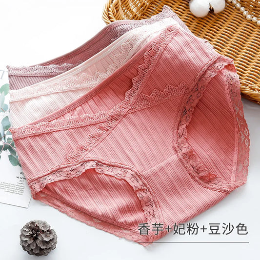 3PCS Cotton Maternity Low Waist U-Shaped Panties Women's Pregnancy Underwear M-XXL