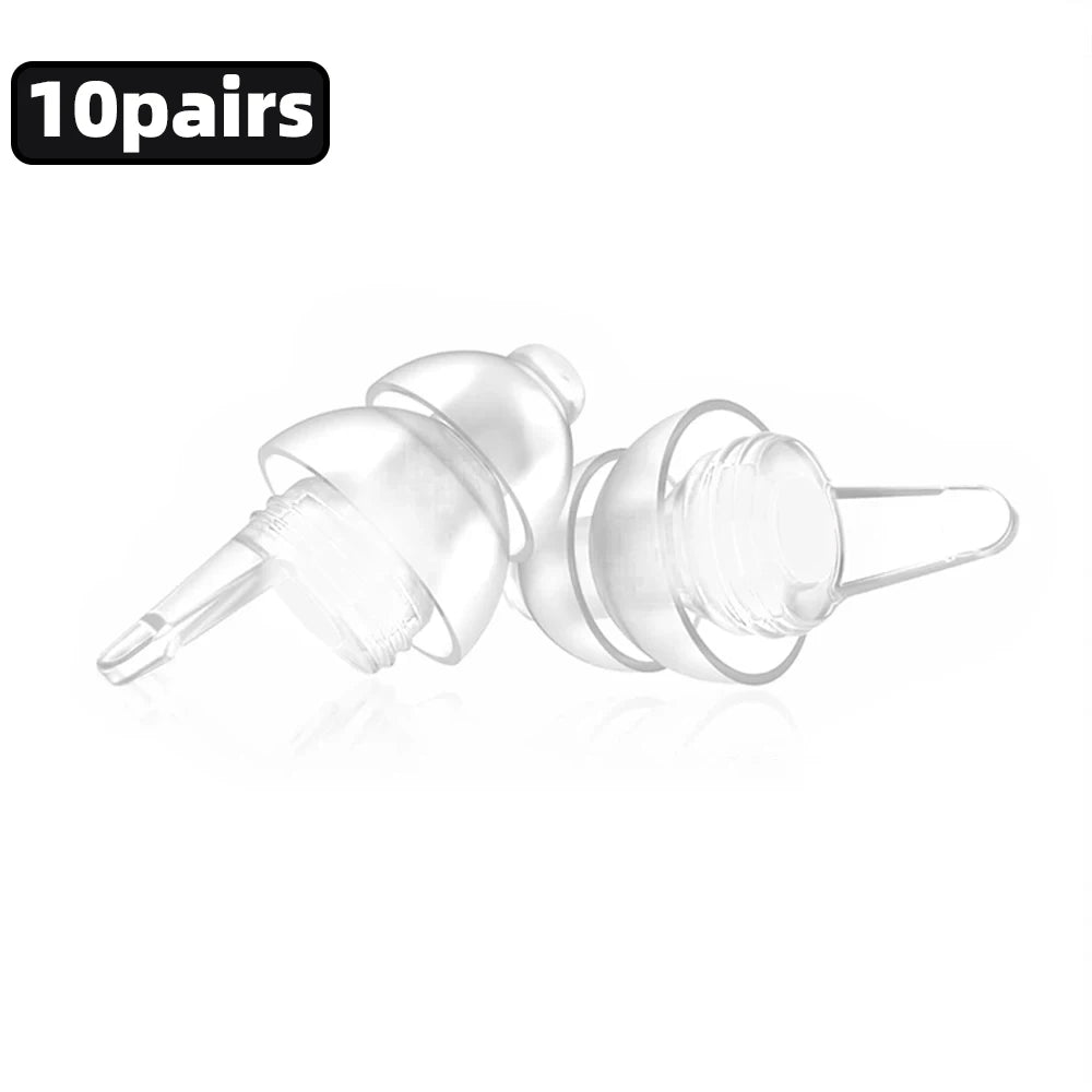 سدادات أذن HUAK عالية الدقة - سدادات أذن قابلة لإعادة الاستخدام ومانعة للضوضاء للحفلات الموسيقية والموسيقيين والدراجات النارية والمهرجانات