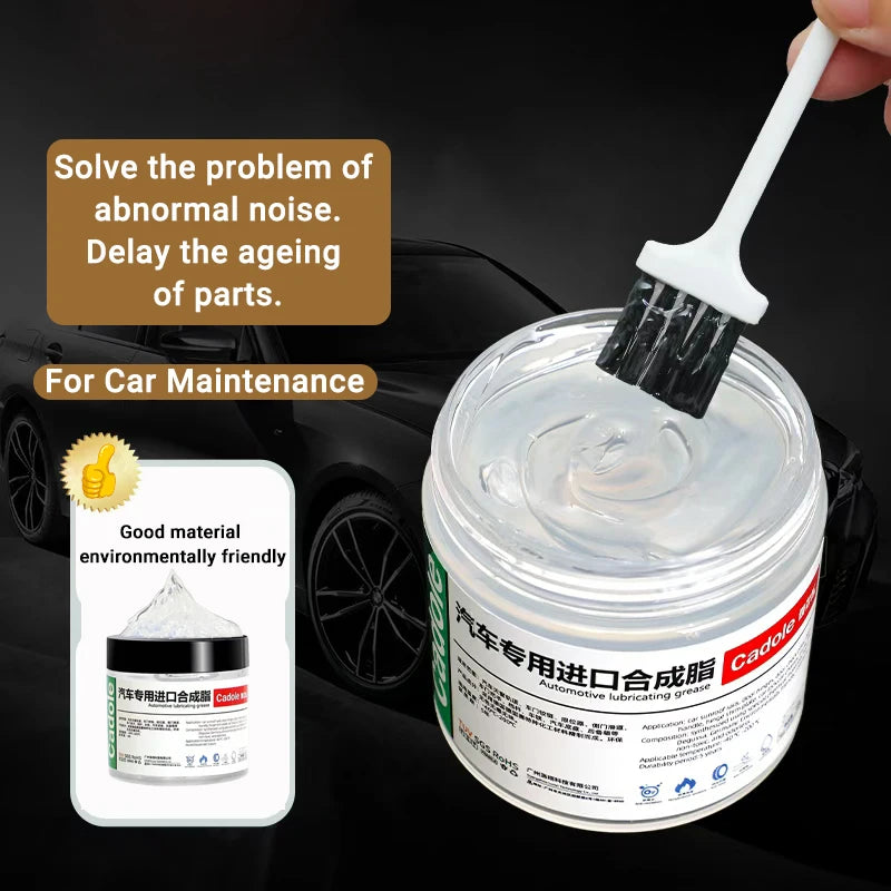 Car Sunroof Track Lubricating Grease 100g White Car Lubricant Oil for Mechanical Maintenance Door Noise & Antirust Protection