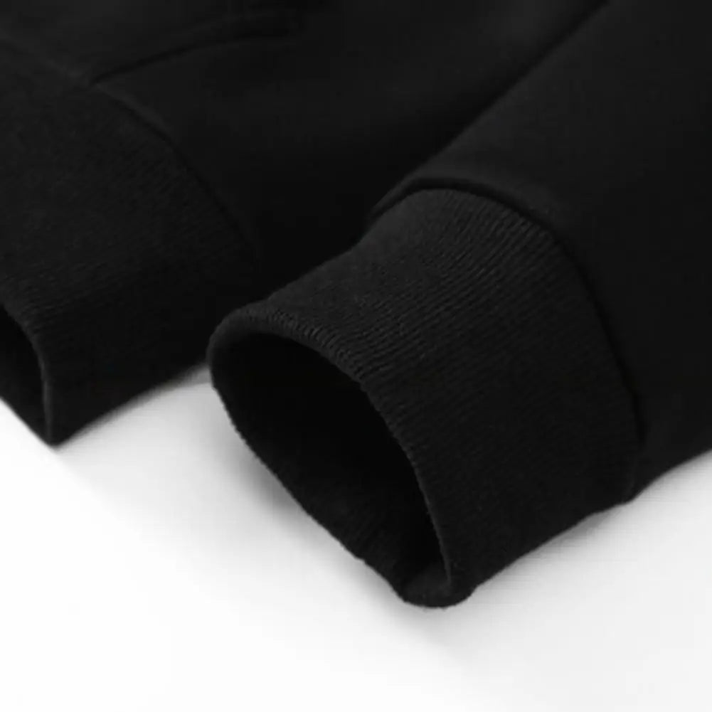 Unisex Trendy Lamb Wool Jacket – Warm Zipper Hoodie with Front Pockets, Plush Lined Winter Coat