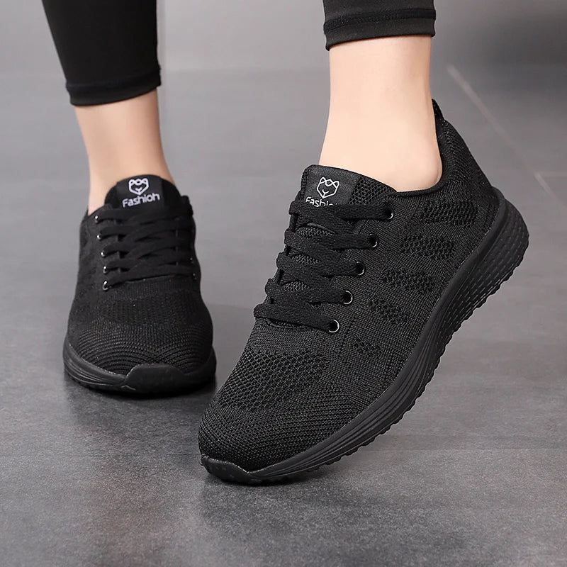 Women’s Platform Sport Shoes – Fashion Sneakers for Spring & Winter, Running Flats for Ladies