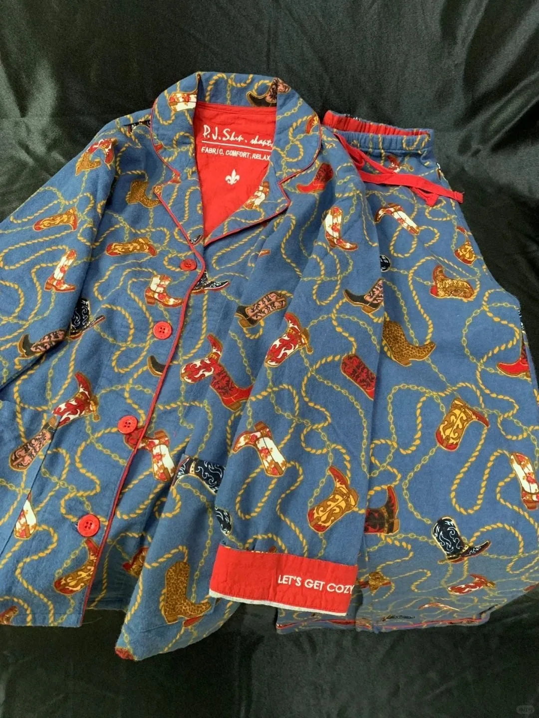 New Women's Loungewear Set | 100% Cotton Loose Cartoon 2-Piece Pajamas | Casual Sleepwear Outfit