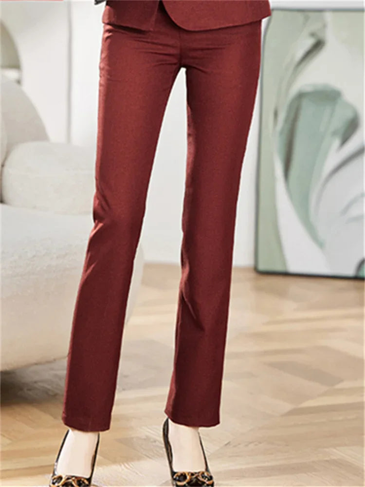 Yitimuceng Women’s 2-Piece Office Suit – Double Breasted Blazer & Pants