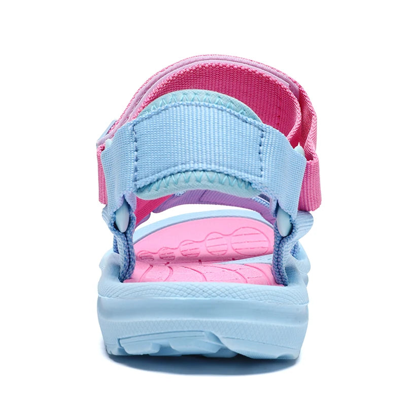 Girls’ Summer Sandals – Breathable Open-Toe Sport Shoes for Outdoor Beach Walking