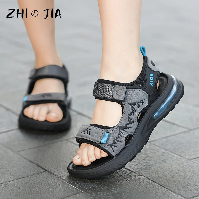 Children’s Summer Sports Sandals – Lightweight Open-Toe Air Cushion Shoes for Boys