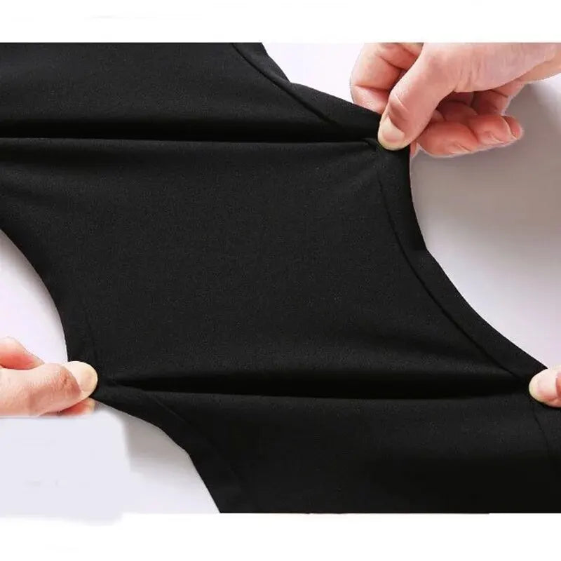 Elastische, gerade Anzughose für Herren – Business Casual, formelle Hose in Schwarz und Blau