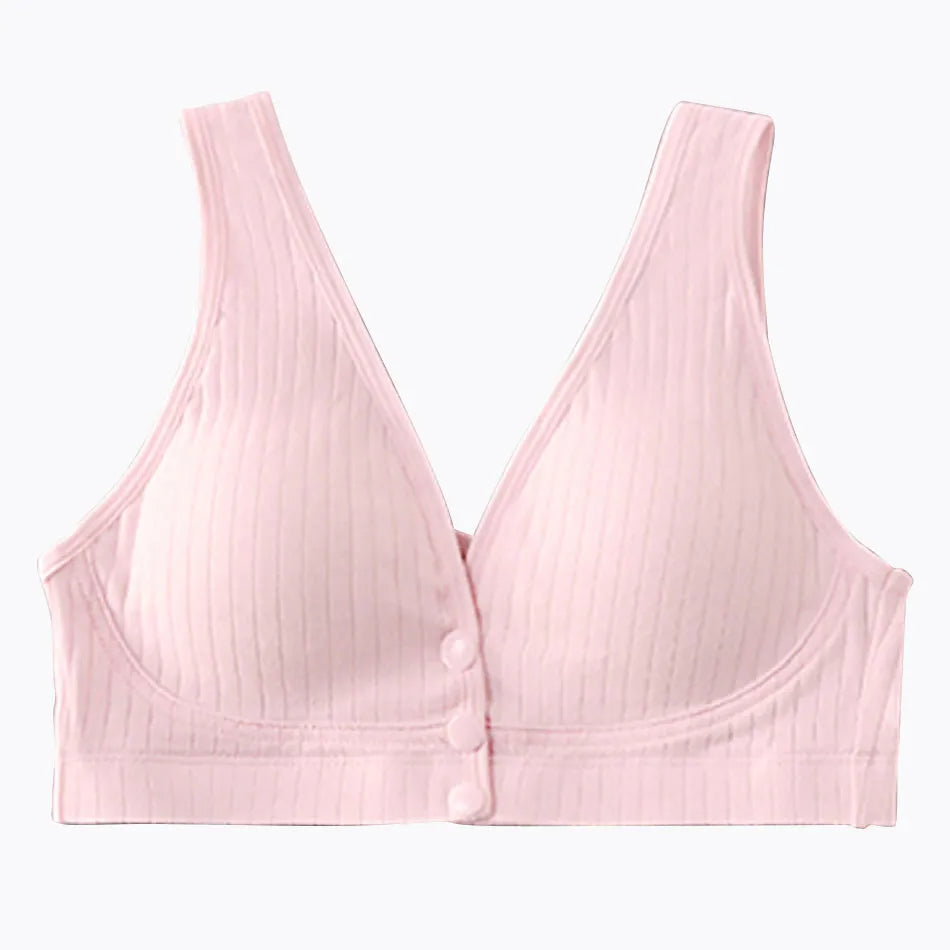 Pregnant Women Cotton Vest Style Wide Strap Comfortable Soft High Elastic Breastfeeding Bra