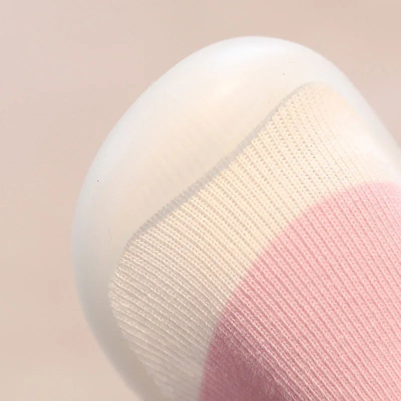 أحذية المشي الأولى للرضع والأطفال الصغار - أحذية محبوكة ناعمة بنعل مطاطي مانع للانزلاق | أحذية كاجوال للأولاد والبنات حافية القدمين