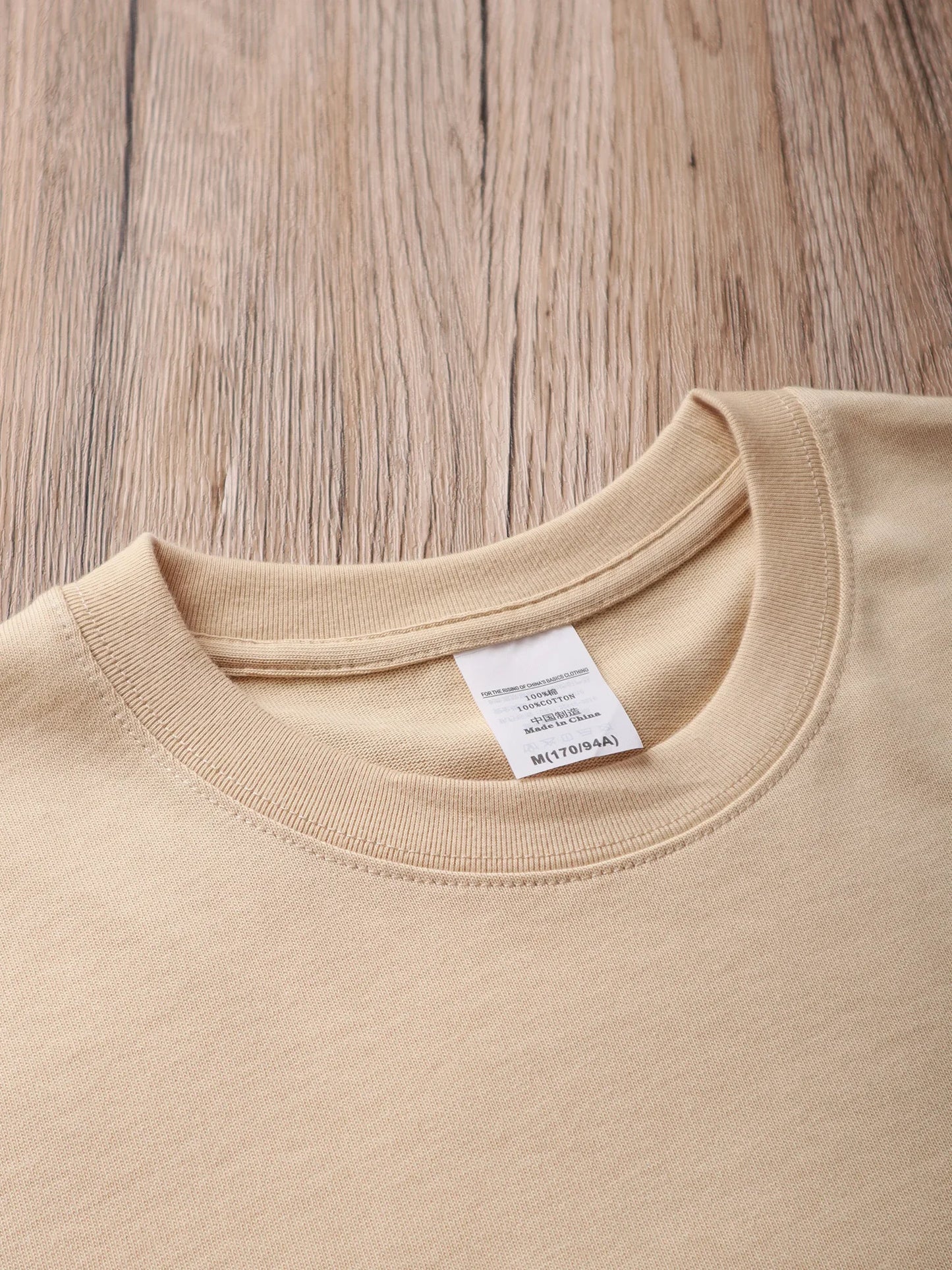 Men’s Oversized Heavyweight T-Shirt – 9.9oz 280gsm Cotton Short Sleeve Tee, Solid Color Trendy Casual