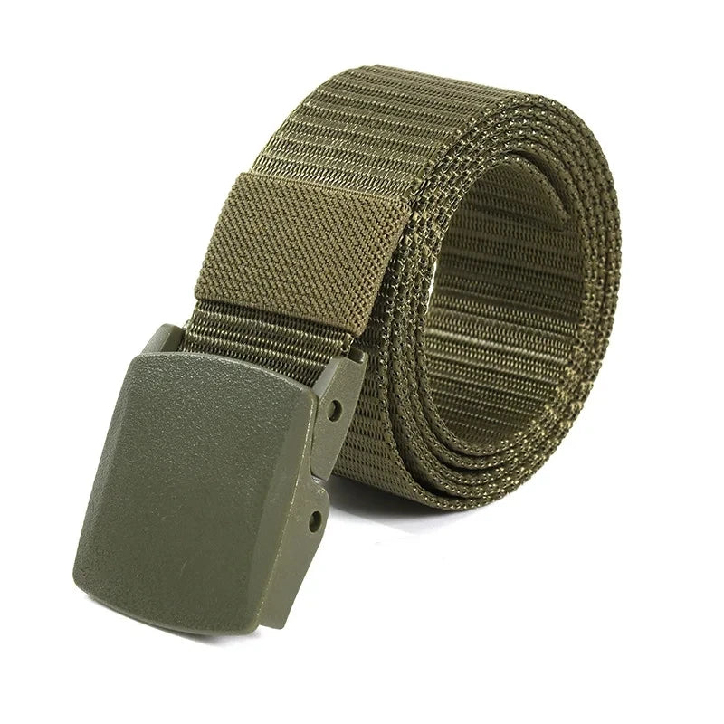 Men’s Adjustable Tactical Belt – Unisex Outdoor Travel Waist Belt 120cm