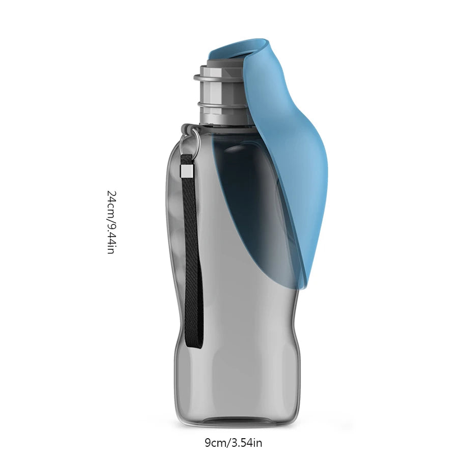 زجاجة ماء محمولة على شكل ورقة للكلاب - كوب ماء قابل للطي للحيوانات الأليفة للمشي في الهواء الطلق والسفر