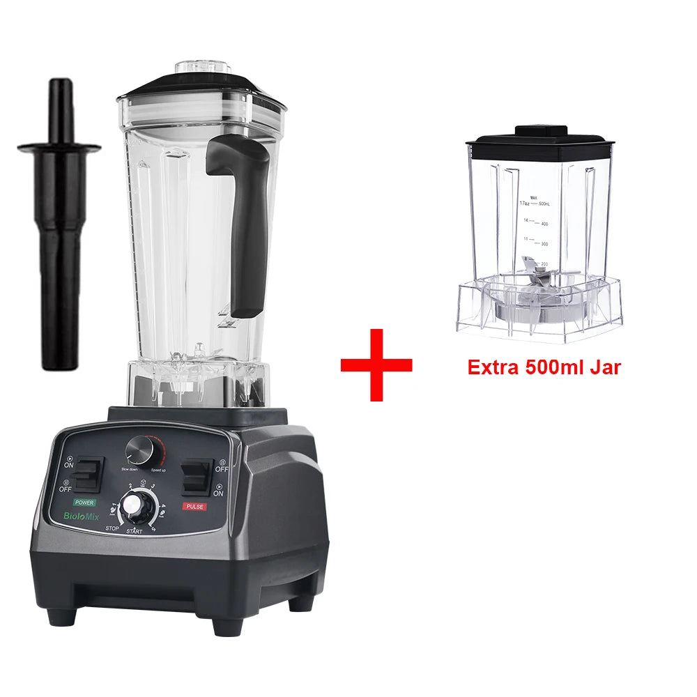 BioloMix 2200W Heavy Duty Blender 3HP Mixer Juicer Food Processor 2L BPA Free