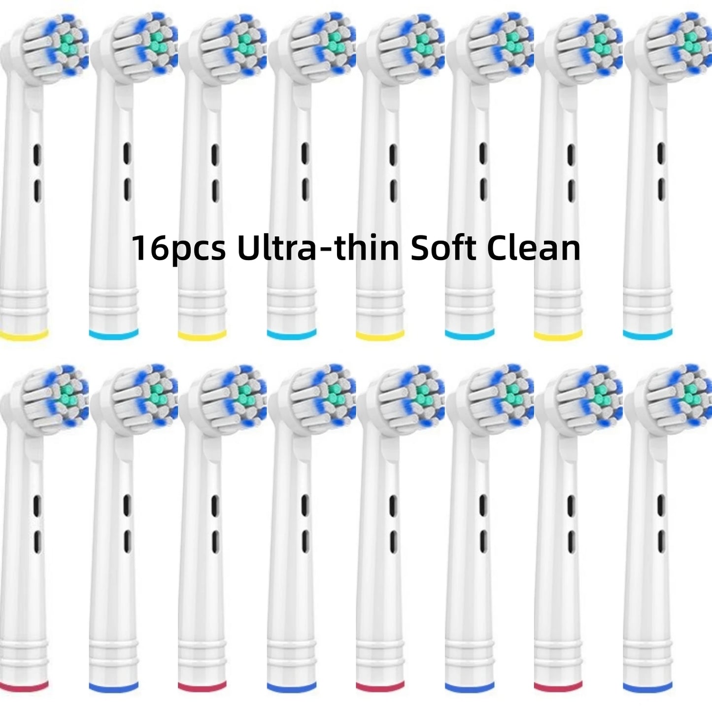 16/20PCS Oral-B Compatible Toothbrush Heads • Replacement Brush Nozzles • Sensitive, Floss & Cross Action Refills