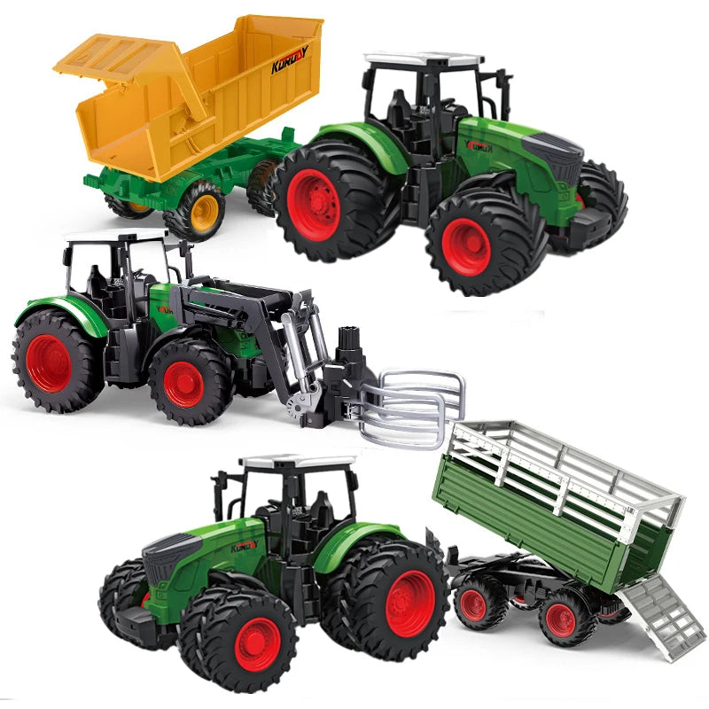 Large Scale Tractor Toy Set – DIY Farm Truck & Trailer Playset for Kids