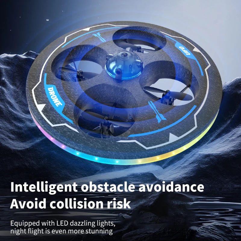 Mini UFO Foam Drone for Kids | Intelligent Obstacle Avoidance RC Helicopter with Camera | Safe Aerial Toy Aircraft for Christmas Gifts