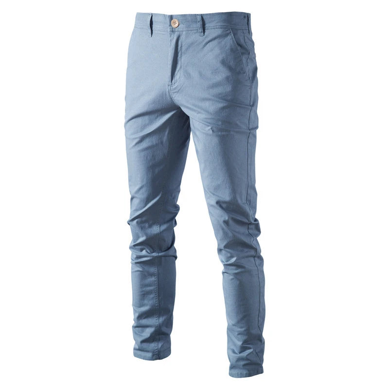 AIOPESON Casual Cotton Men Trousers | Solid Color Slim Fit | New Spring Autumn High Quality Classic Business Pants