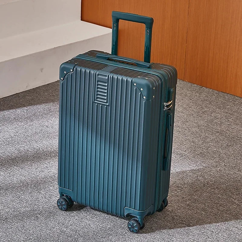 100% Aluminum Magnesium Alloy Travel Luggage | Trolley Suitcase Carry-On with Cup Holder | 20/22/24/26/28 Inch