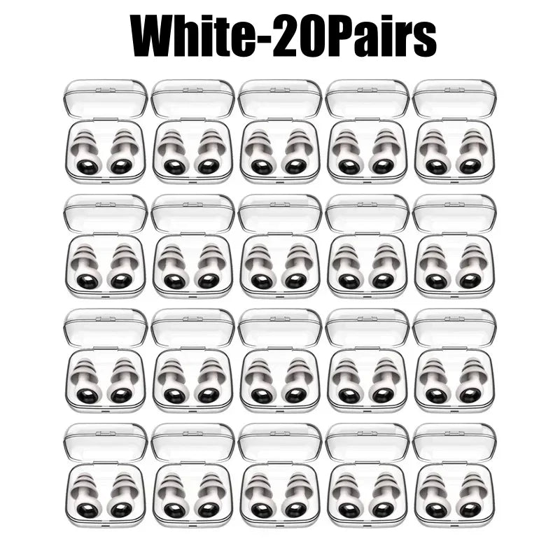 Silikon-Ohrstöpsel • Schwimmen &amp; Schlafen • Geräuschunterdrückung • Schalldichter Gehörschutz • Wiederverwendbare Ohrstöpsel mit Schlaufe