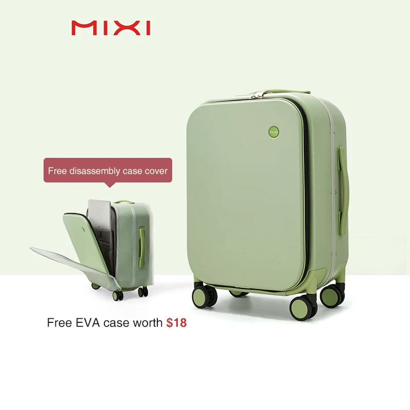 Mixi Patent Design Aluminum Frame Suitcase | Carry-On Rolling Luggage Cabin Bag M9260 | 18/20/24 Inch