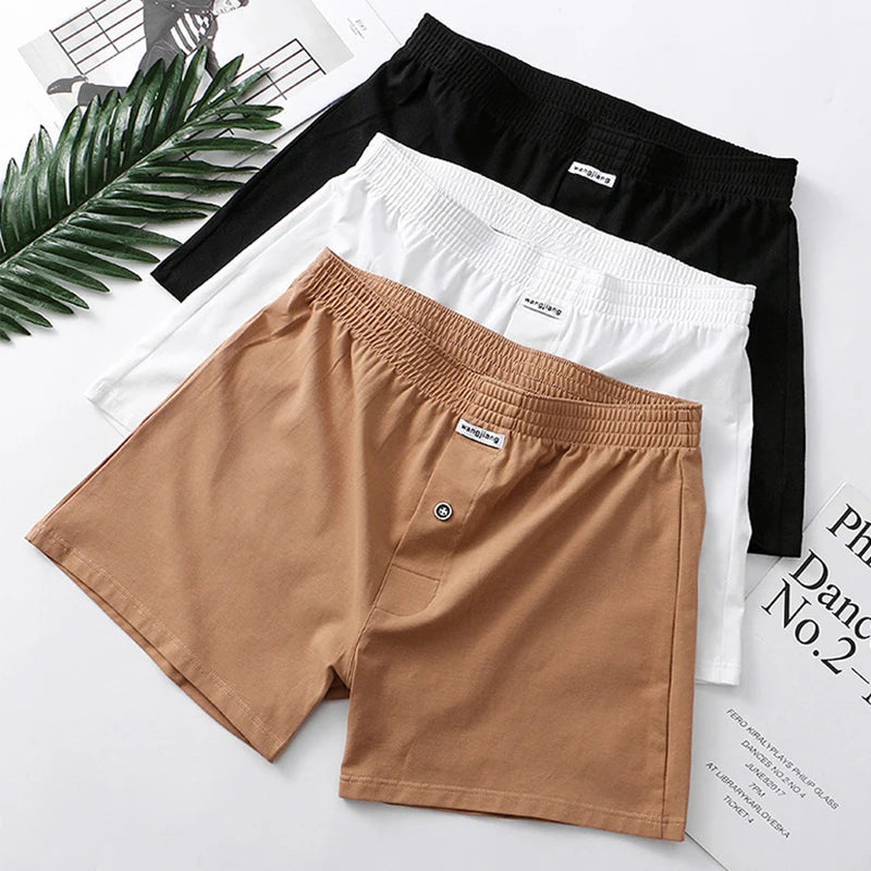 3PCS Men's Casual Sports Shorts | Breathable Loose Gym & Sleepwear Bottoms | Comfortable Loungewear 3XL