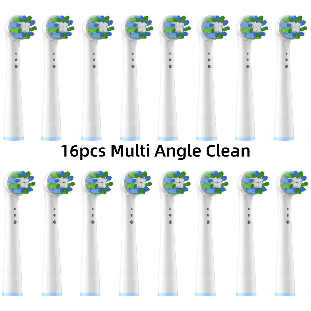 16/20PCS Oral-B Compatible Toothbrush Heads • Replacement Brush Nozzles • Sensitive, Floss & Cross Action Refills
