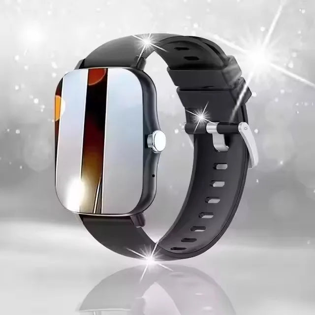 Smart Watch with Full Touch Screen, Call & Message Reminder, Music Control – Compatible with iPhone & Android