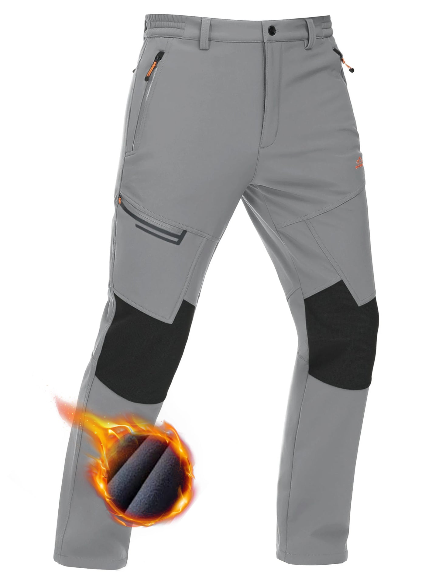 TACVASEN Men’s Thick Fleece Thermal Hiking Pants – Winter Windproof Outdoor Ski & Camping Trousers