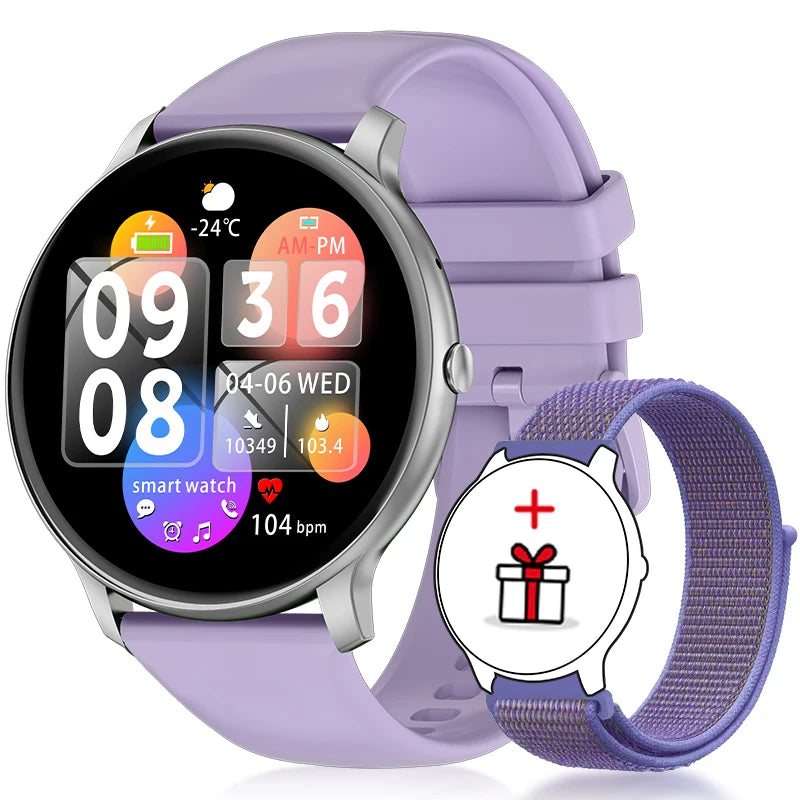 2025 New Smart Watch for Women – Bluetooth Call, Sports Fitness, Heart Rate & Health Monitor, Smartwatch for Android & iOS