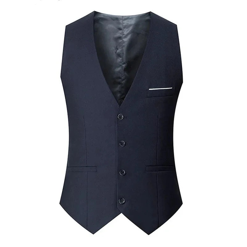 Men's Slim Fit Suit Vest – Wedding Groomsmen & Business Western Style