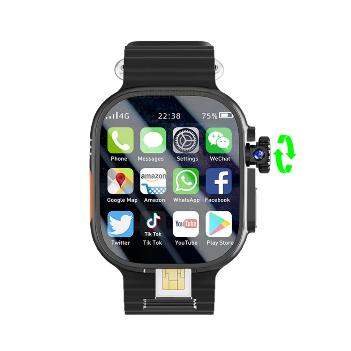 S10 Ultra Max Smartwatch – 4G Android 10.0, 2.2” AMOLED, Video Call, GPS