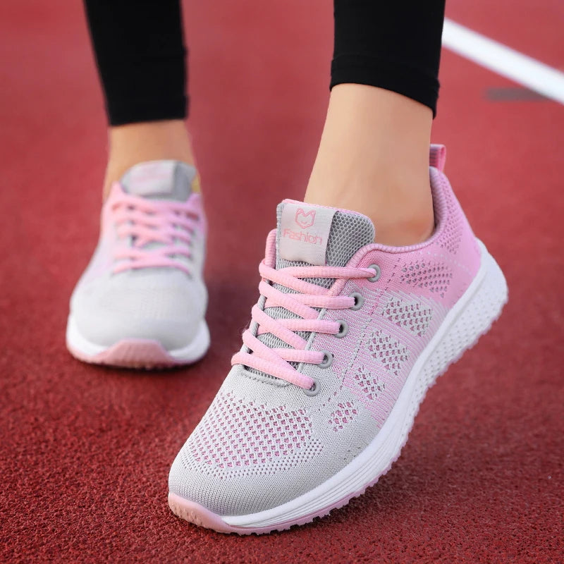 Women’s Platform Sport Shoes – Fashion Sneakers for Spring & Winter, Running Flats for Ladies